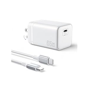 PD-充電器-65W USB-C 折り畳み 急速充電器-Type-C【2M 100W C-Cケーブル付】 GaN採用 MacBook-充電器