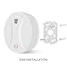3 Pack 10 Year Battery Operated Smoke Detector and Carbon Monoxide Detector, Travel Portable Photoelectric Fire Co Alarm for Home, Kitchen