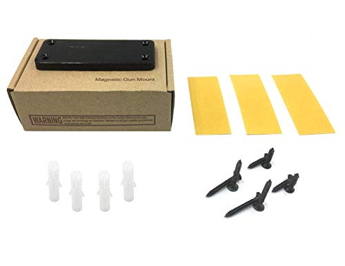 Piggy-G 2Pack Magnetic Gun Mount & Holster for Vehicle and Home - 43lb Car Holster Concealed Carry Holster for Handgun Pistol Revolver Magazine in Truck, Vehicle, Wall, Vault, Bed,Bedside - Thumbnail 7