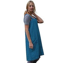 Women's Cross Back Pinafore Apron with Large