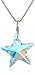 Amazon Collection Sterling Silver Swarovski Elements Crystal Aurora Borealis Star Pendant Necklace