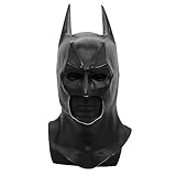 LACKINGONE Batman Mask Latex Mask Black for Cosplay Party Carnival