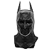 LACKINGONE Batman Mask Latex Mask Black for Cosplay Party Carnival