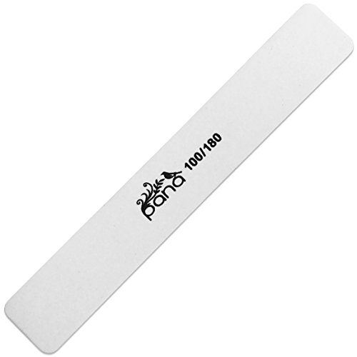 Pana White Jumbo Size (Grit: 100 x 180, Pack of 10 Pieces) USA Professional Emery Board JUMBO Size WHITE Nail Files
