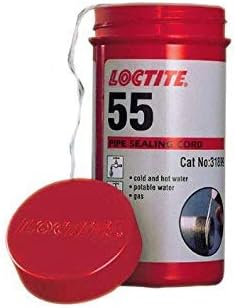 Loctite 55 Pipe Sealing Cord - Size 50M Roll 483283 - Gas/Water/Pneumatics 3 Pack