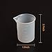 Hapy Shop 5 Pcs 100 ml Silicone Measuring Cup for Resin,Silicone Resin Cups Mixing Cups with Precise Scale for Resin Art
