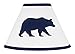 Sweet Jojo Designs Navy Blue and White Lamp Shade for Big Bear Collection by