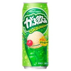Pokka Sapporo guzzling melon cream soda cans 500mlX24 this