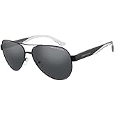 Armani Exchange AX2034S Aviator Sunglasses for Men +BUNDLE with ACCESSORY EYEWEAR KIT