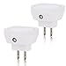 Emotionlite Pack of 2 LED Night Light with Dusk to Dawn Sensor Plug in Children Night lamp for Kid's Bedroom Bathroom Hallway Stairways Corridor Closet or Any Dark Room Warm White 2700K (Q Shape))