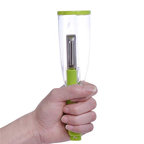 Yowming Vegetable Peeler with Container,Storage Peeler with Trash Can Fruit and Vegetable Slicer