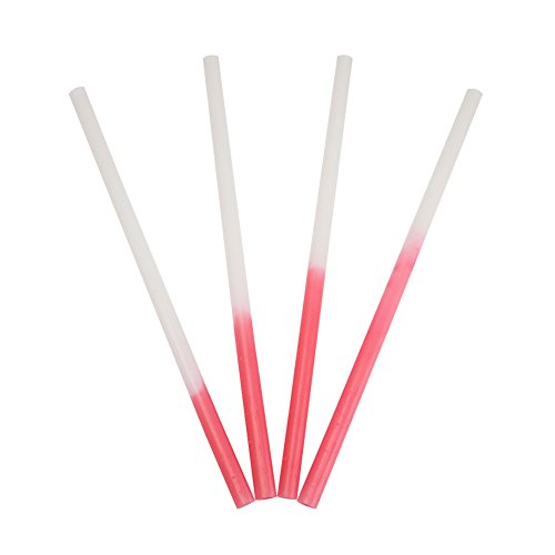 Frozen Dessert Supplies Crazy Color Changing Straws - White to Red - Perfect For Parties And So Much More! 25 Count