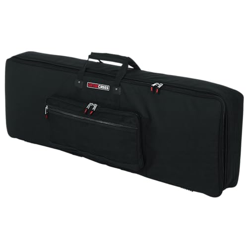 Gator Cases GKB Serie gepolsterte Keyboard-Gigbag für Keyboards mit 88 Tasten (GKB-88), Schwarz