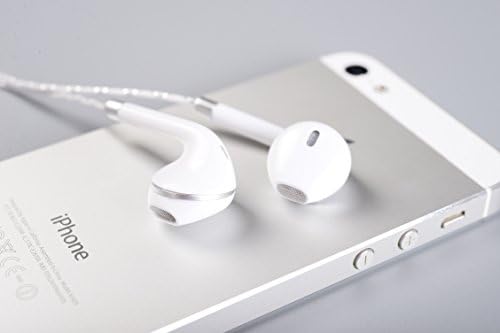Comfort-Fit Headphones with Microphone and Remote - Ultra-light Wired In-Ear Earphones for iPhone iPad iPod Samsung &amp; More