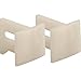 Slide-Co 163210 Pocket Door Bottom Guides, 1-1/8 In., Plastic, White (2 Pack)