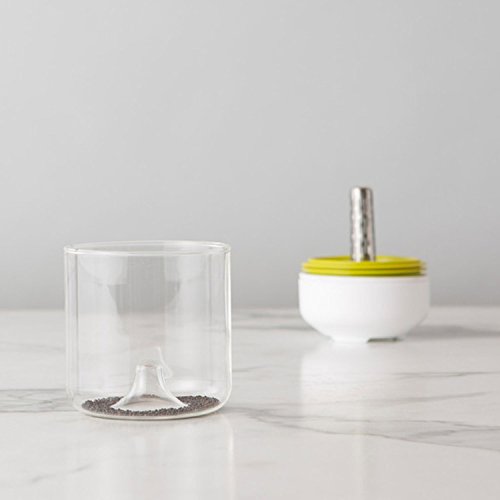 Chef'n 102-742-390 Countertop Sprouter Growing Kit, One Size, Backing White/Wasabi/Glass