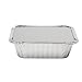 XIAFEI 1LB Takeout Foil Pans with Lids(50 Pack), Recyclable Food Storage,Disposable Aluminum Foil for Catering Party Meal Prep Freezer Drip Pans BBQ Potluck Holidays- 5.5