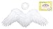 FashionWings (TM Children's Unisex White Spread Feather Angel Wings Halo