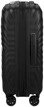 Neo Flux - Spinner S Slim, Bagage À Main Extensible, 55 cm, 39/45 L, Noir (Black)
