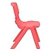 Flash Furniture Red Plastic Stackable School Chair with 10.5'' Seat Height
