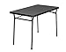 COSCO 3 Piece Indoor Outdoor Table and 2 Bench Tailgate Set, Black