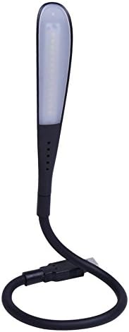 LEDNut Mordern USB Reading Lamp Dimmable USB Light for Computer/Keyboard/Notebook/Laptop/PC with Flexible Gooseneck and 3 brightness (Black)