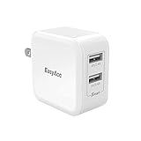 EasyAcc 24W 4.8A Wall Charger 2-Port USB Travel Charger with Foldable Plug, Smart Charge Technology for iPhone 6s, 6 Plus, iPad Pro / Air / Mini, Galaxy S7 S6 Edge and More
