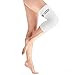 Copper Compression New Colored Knee Sleeve - Guaranteed Best Copper + Zinc Knee Brace for Men + Women. Wear to Support Stiff + Sore Muscles + Joints. Tendonitis (Small White)