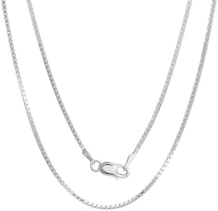 Sterling Silver 1.5 mm Italian Box Chain, 16 Inch