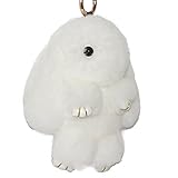 Mai Yi Soft Lovely Rabbit Doll Bunny Keychain Faux Fur Fluffy Keychain