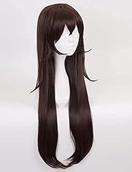 XiongXiongLe Long Straight Brown Wig for Amber