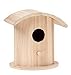 Darice Wood Wren-Promo Birdhouse Assorted Stles X 1 Piece 5 Inches to 7 Inches 9180-09, Natural