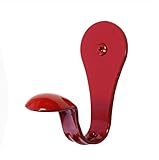 SmartHook ColorZ Garment Friendly Single Coat Hook- Signal Red