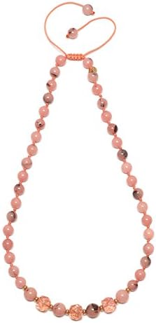 Women Pink Quartz Strand Necklace of Length 44cm 717991