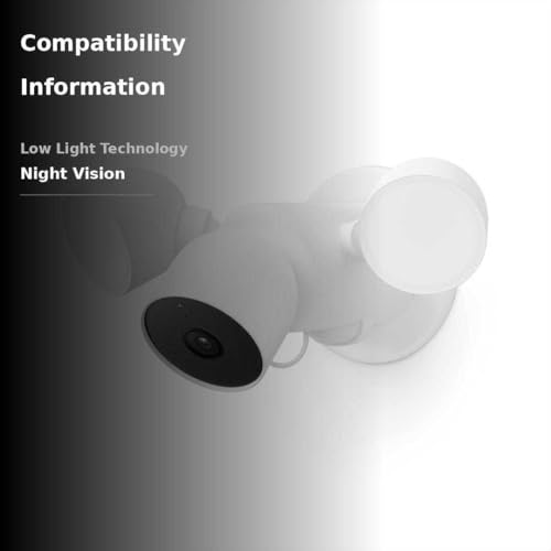 Google Nest Cam with Floodlight - Outdoor Camera - Floodlight Security Camera, White, 1 Count (Pack of 1) - View 3