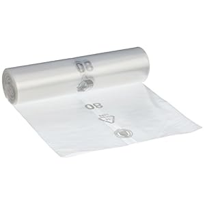 Vuilniszakken DEISS PREMIUM wit of transparant, 70 of 120 liter, 70 Liter – Typ 60, transparant, 1