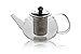 Premium Glass Teapot with Removable Stainless Steel Infuser that holds 34 oz (1000 ml) - Perfect for Making Loose Leaf, Bagged, or Blooming Tea - Made from Clear Heat Resistant Borosilicate Glass