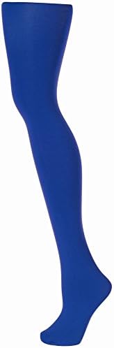 Alan Sloane Solid Colored Tights - Blue-M