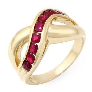 Amazon.com: 1.2ctw Ruby Ring in 14k Gold: Bands: Jewelry