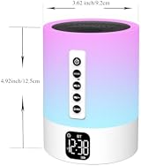 Biseoamz Night Light Bluetooth Speaker White Noise Alarm Clock Lamp view 10