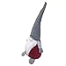 GMOEGEFT Scandinavian Christmas Gnome Plush, Swedish Tomte, Nordic Santa Gnome, Holiday Home Decoration Birthday Gift, 17 Inches (Grey with White Dots Stand)