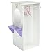 Olivia's Little World - Princess Dresser with 3 Hangers (White) | Wooden 18 inch Doll Furniture