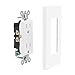 [10 Pack] BESTTEN Decorator Wall Receptacle Outlet, Decorative Screwless Wall Plate Included, Non-Tamper-Resistant, 15A/125V/1875W, Grounding, for Residential and Commercial, UL Listed, White