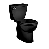 American Standard 270DA001.178 Cadet 3 Round Front Two-Piece Toilet with 12-Inch Rough-In, Black