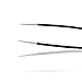 BEST POINT TWEEZERS SET FOR INGROWN HAIR Includes CASE and Ebook - Black Prime Stainless Steel Tweezer Ingrown - Professional Sharp Pointed - Great for hairs tweezer, hair removal and men