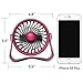 OPOLAR Battery Operated Aroma Fan to Blow Fragrant Wind, 2017 New Design - Personal Desk Fan with 4 Speeds - Enhanced Airflow and Quieter Operation - Powered by USB or 2200mAh Rechargeable Battery