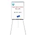 White Board Easel Stand Magnetic Whiteboard Flipchart Tripod Easel Height Adjustable Dry Erase Board with 1 Eraser, 3 Markers, 6 Magnets, 36x24 Inch (White)