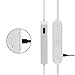 Wireless Earphones,Bluetooth Headphones In Ear Sport Earbuds Sweat Proof Bluetooth 4.1 with Mic Stereo Headset,Noise Cancelling Stereo,Best Headset for Play Time Gym Running Workout(White)
