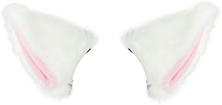 Cat Fox Long Fur Ears Hair Clip Cosplay Costume Kit Fancy Dress Halloween Party