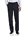 Savane Men's Flat Front Striated Herringbone Dress Pant, Total Eclipse, 38W x 32L